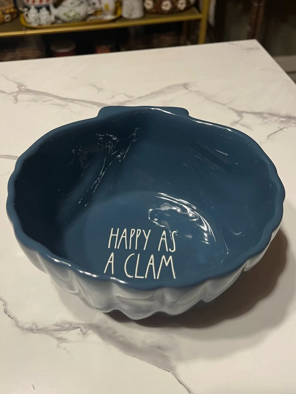 Rae Dunn Happy As A Clam Serving Bowl
